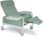 Winco 6541 XL CareCliner Geriatric Chair with Steel Casters
